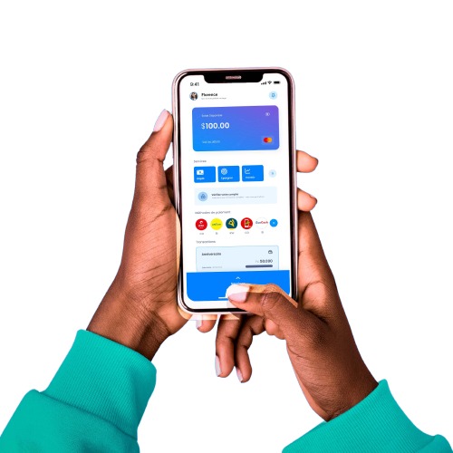 Hands with phone